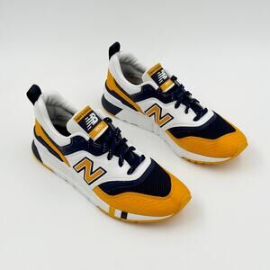 New Balance 997H Sample Sneakers White Yellow Navy Men’s Approx 8.5 Women’s 10